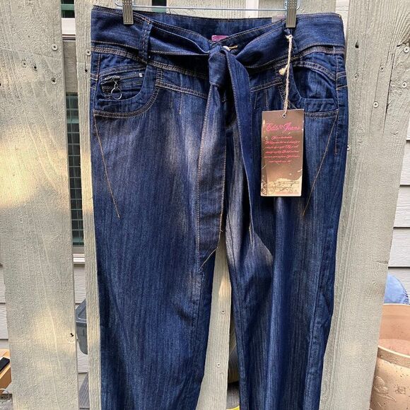 Elite Sz 11/12 Paperbag Denim Joggers - Picture 1 of 9